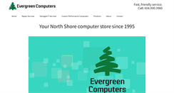 Desktop Screenshot of evergreencomputers.ca