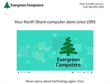 Tablet Screenshot of evergreencomputers.ca